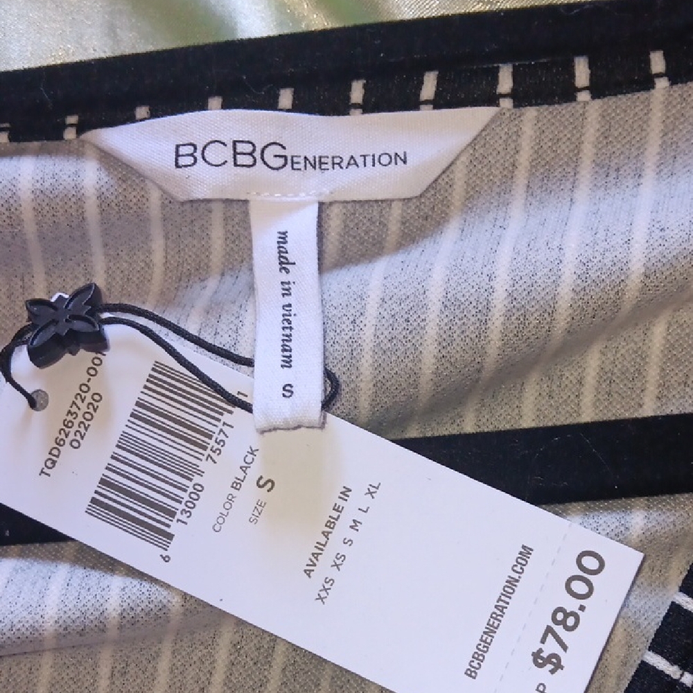 Striped Black and White Dress